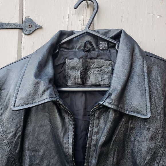 Vintage 80's Jacqueline Ferrar Leather Jacket, Women's M, Black - Picture 2 of 11